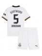 Borussia Dortmund Ramy Bensebaini #5 Alternativní dres pro děti 2024-25 Krátký Rukáv (+ trenýrky)